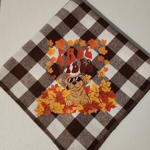 Fall vibes dog bandanas regular and small